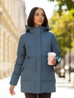 Куртка весенняя удлиненная со съемным капюшоном