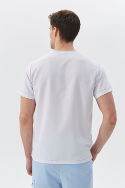 Топ медицинский мужской Гекай, белый