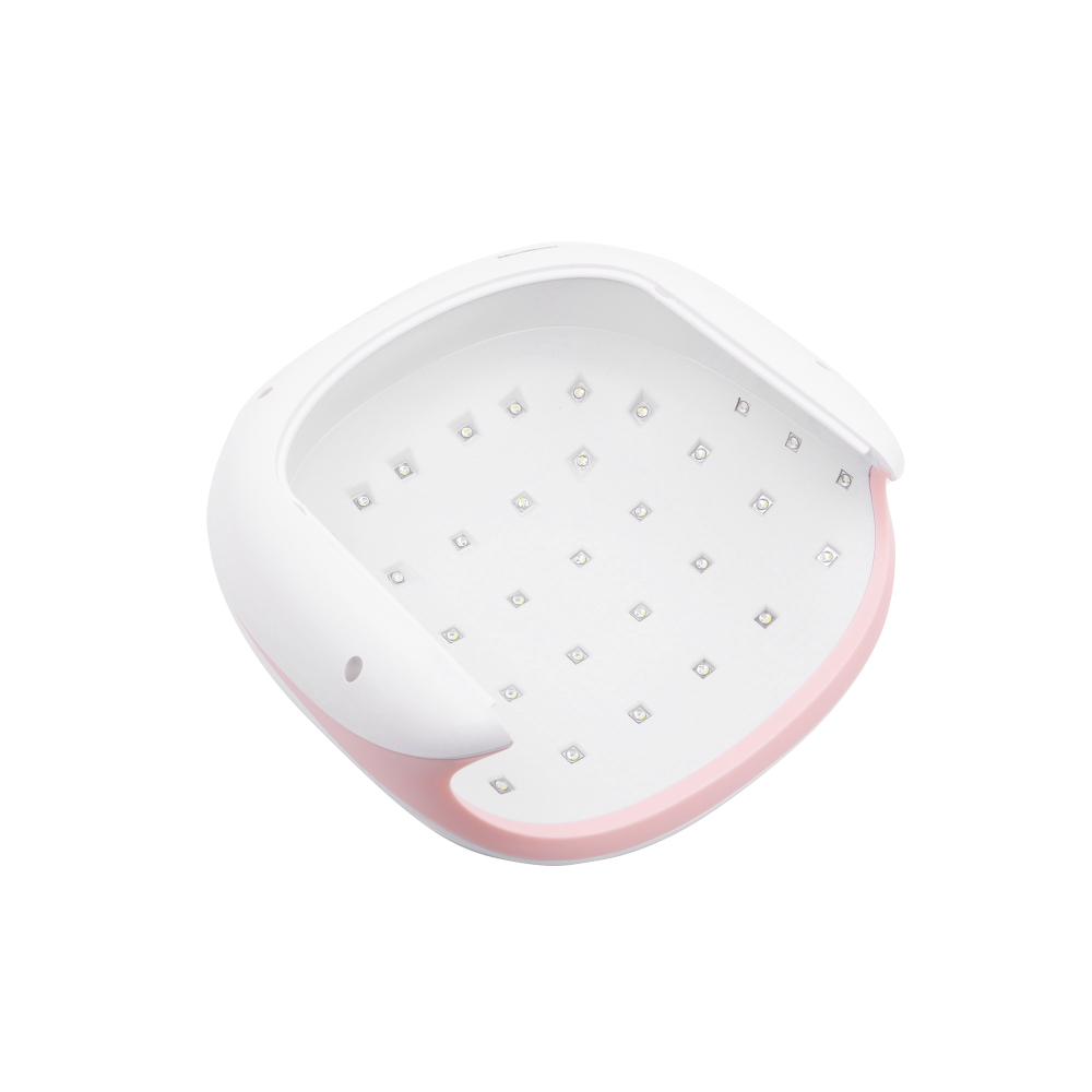 Лампа УФ SUN-4S для сушки ногтей с кварцевыми диодами розовая