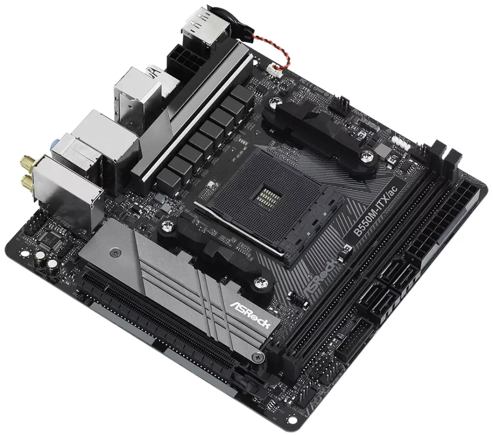 Материнская плата AMD B550 SAM4 MITX B550M-ITX/AC ASROCK