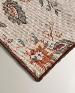 ZARA HOME САЛФЕТКИ С ЦВЕТОЧНЫМ ПРИНТОМ ( 2 ШТ.), СЕРО-КОРИЧНЕВЫЙ