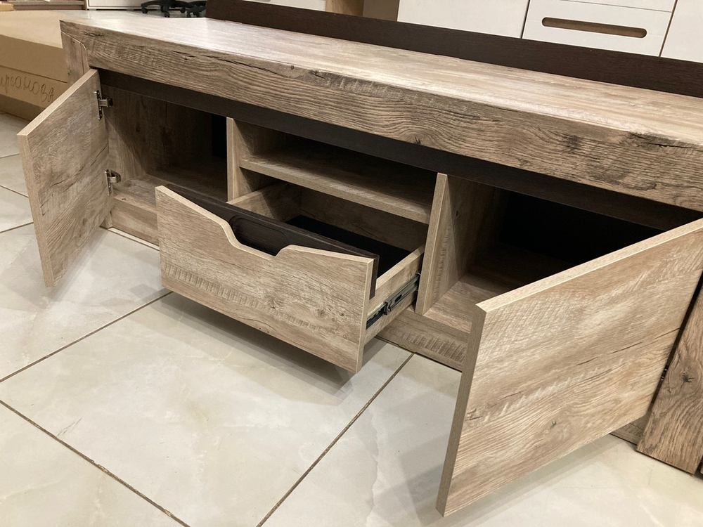 Тумба для ТВ Хилтон дуб юкон/гранж