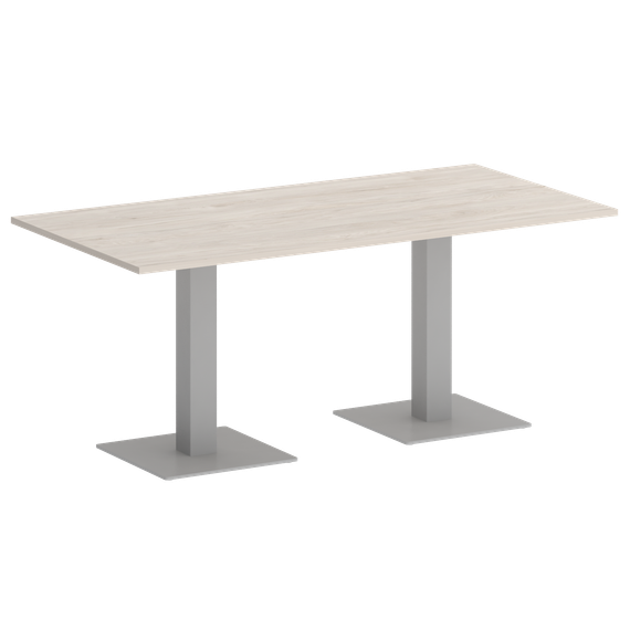 Home Office Стол прямоугольный VR.SP-5-180.2 Денвер Светлый/Металл Серый 1800*900*753