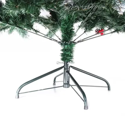 Ёлка «Роскошная» 180 см, ПВХ+леска, шишки, ягоды, иней (723 веток) (SZ809AA-180)