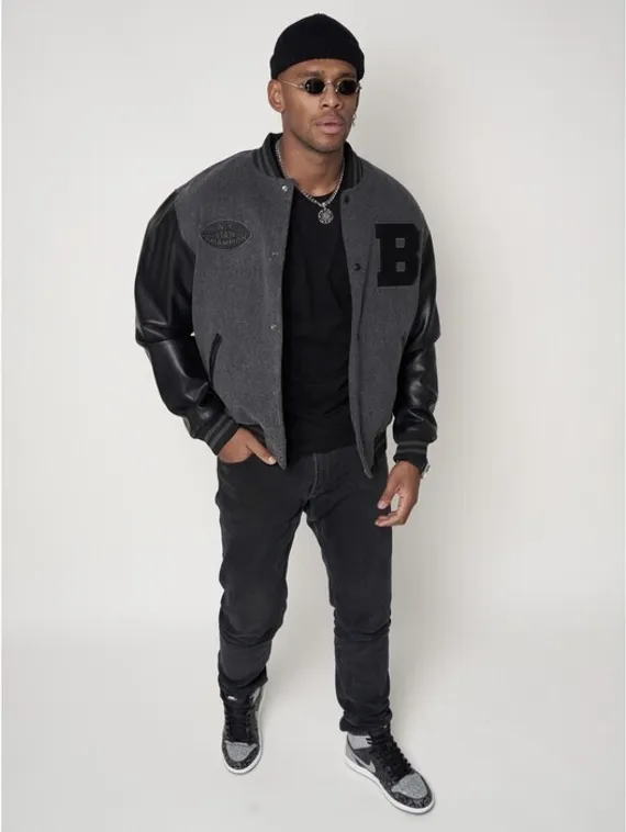 Бомбер мужской, цвет серый, размер 48