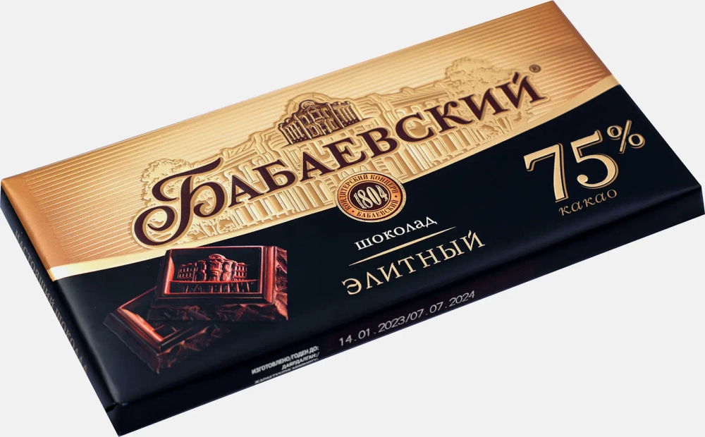 Шоколад Бабаевский Элитный 75% какао 75г