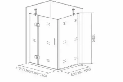Душевой уголок Bas Saturn WTW 140*90*185 L