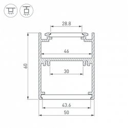 Профиль универсальный Arlight SL-ARC 029270