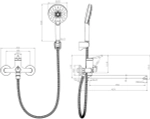 Смеситель Lemark Minima LM3851C универсальный