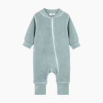 Велюровый комбинезон Mjolk Baby Blue, на манжетах