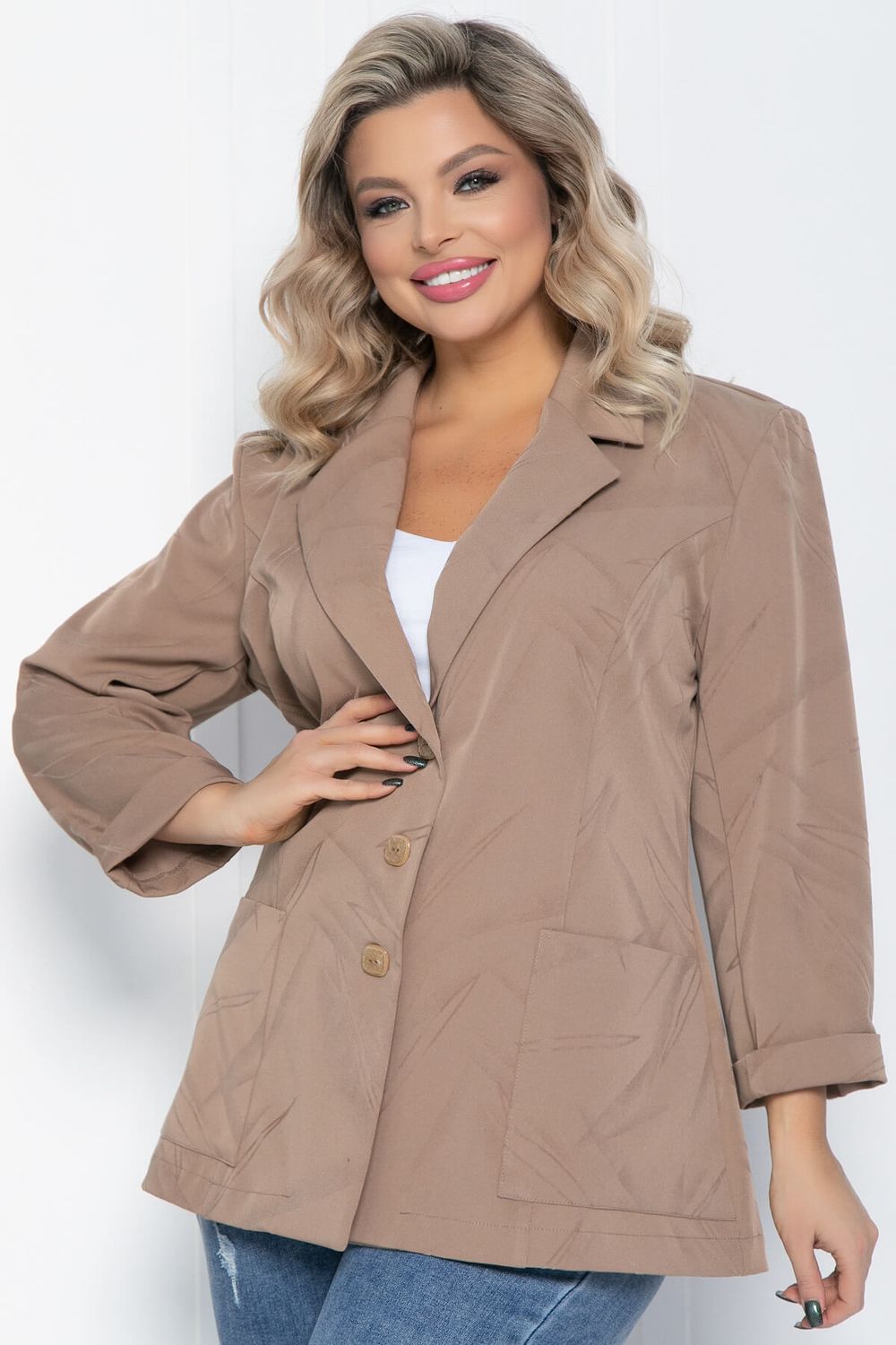 Жакет Зоя (светло-коричневый) Б12532-3 LT Collection