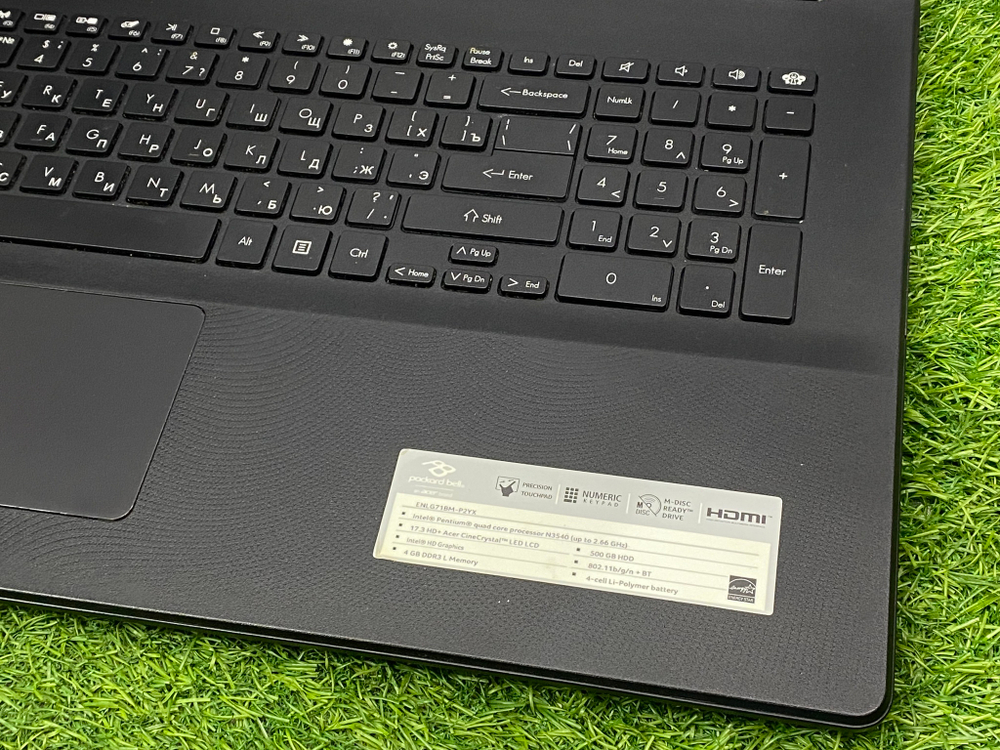 Ноутбук Acer 17.3' Pentium/4GB/240GB SSD/ Packard Bell EasyNote ENLG71BM-P2YX[nx.c3ver.004]/Windows 10
