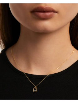 Колье Мини-Буква l серебро 925 пробы покрытое золотом