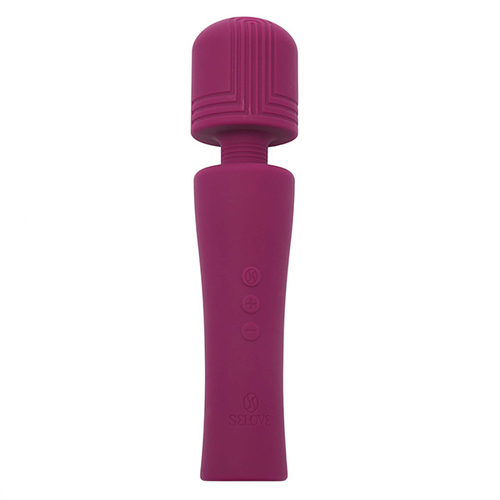 Фиолетовый мини вибратор-вонд 20,3см Selove Pulse Mini Wand Powerful with Deep Rumbly Vibrations Purple