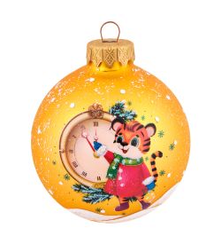 Элита НФШ-1658 Ел.украшение Шар «Тигренок» 85 мм