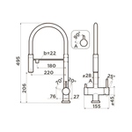 Смеситель OMOIKIRI KANTO SL