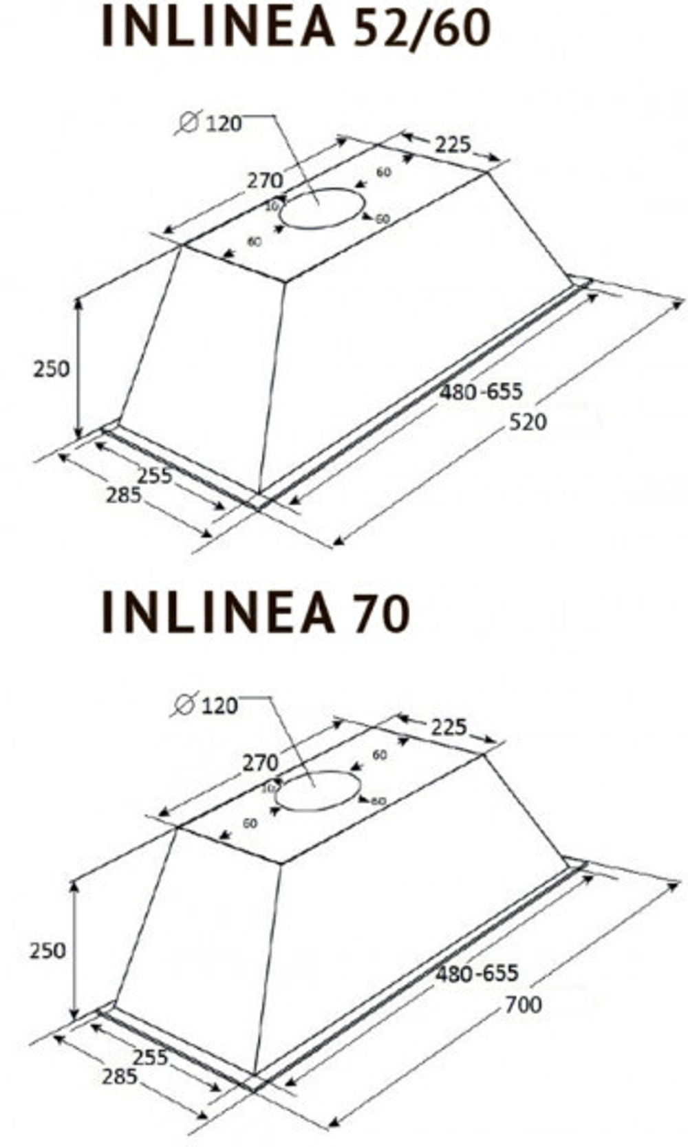 Вытяжка Kuppersberg INLINEA 70 CX