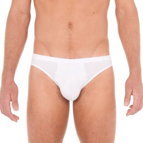 Мужские трусы слипы белые HOM Supreme Cotton 40-2448-0003