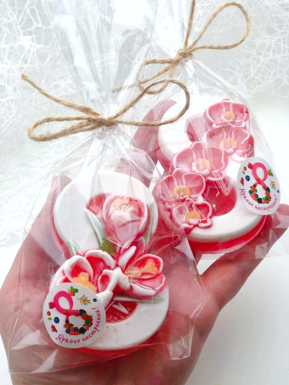 «Цветочная восьмерка» мыло ручной работы