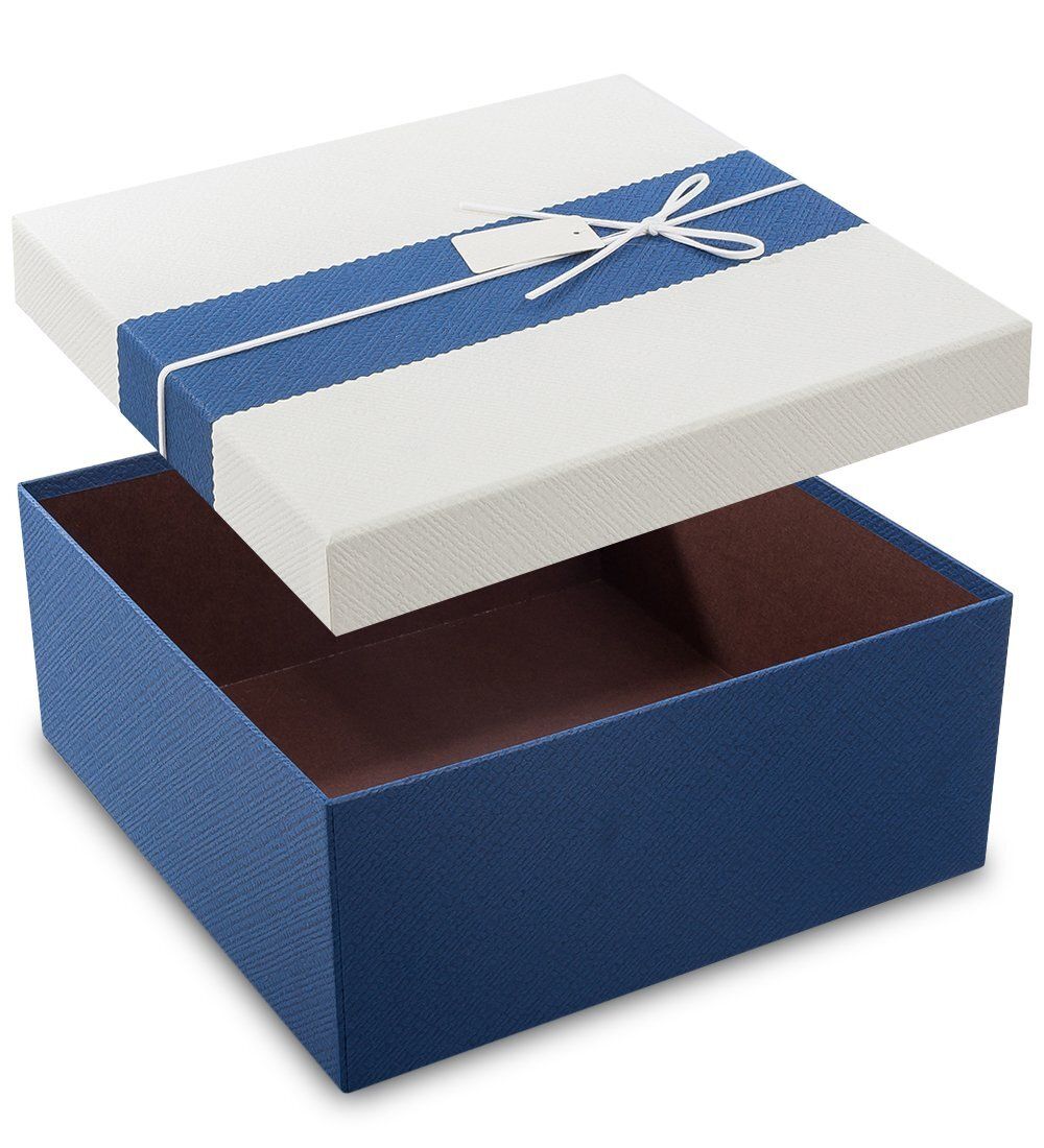 WF-36/3-B Коробка «Прямоугольник» цв.син./бел.