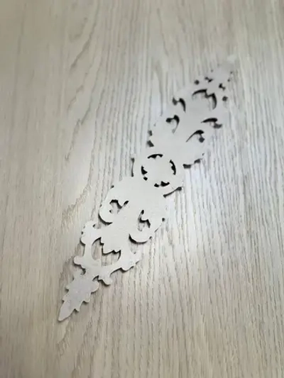 Резной декор 65х330 мм из древесной (комплект из 2 штук)