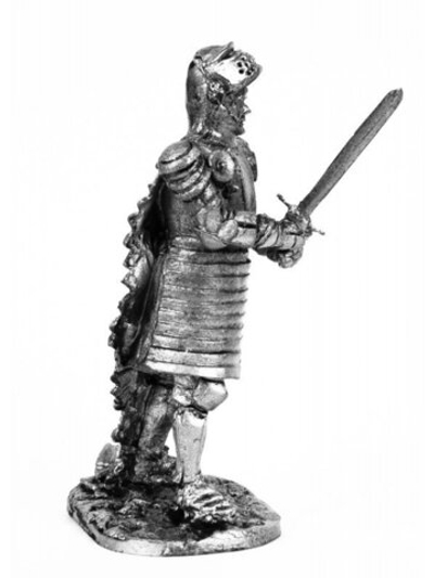 Оловянный солдатик Рыцарь с открытым забралом, 1440 г