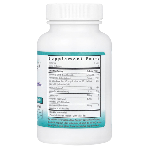 Nutricology, Essential Thyroid Nutrition, с Iodoral®, 60 вегетарианских таблеток