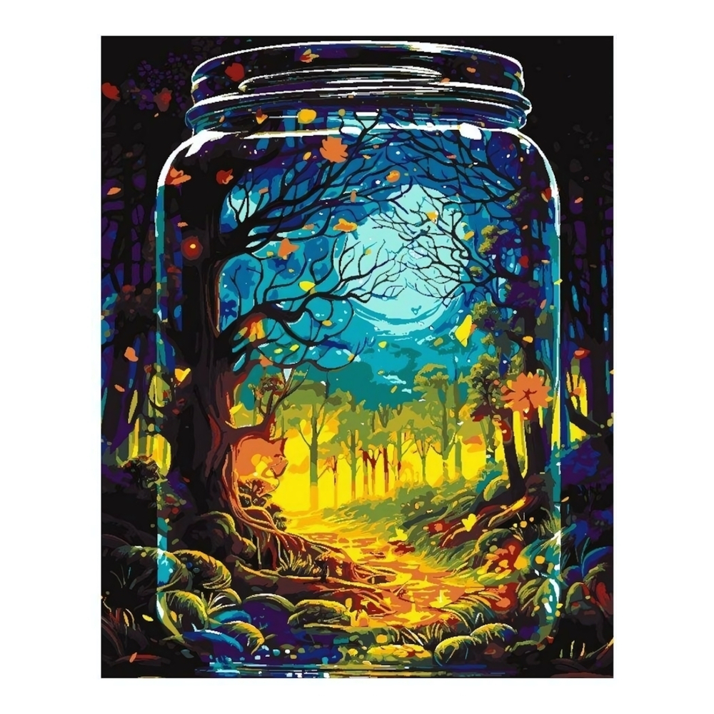 Картина по номерам 40*50см "Сказочный лес" (Lori)