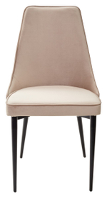 Стул М-City DISAUR Непал (Nepal-P) Бежевый 5, Велюр, Черный каркас