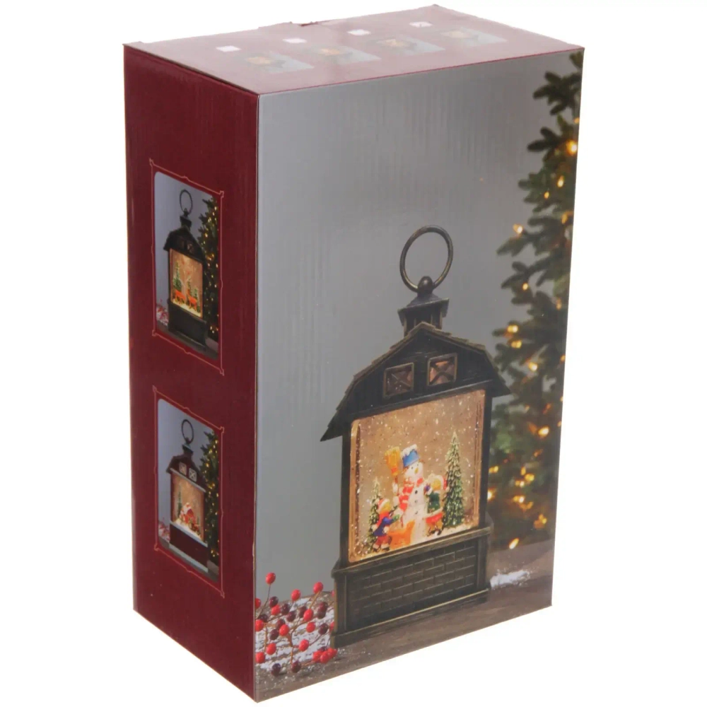 Сувенир с подсветкой «Зимняя история» 14,4*7,8*24 см (работает от 3*АА и USB+музыка, подсветка)