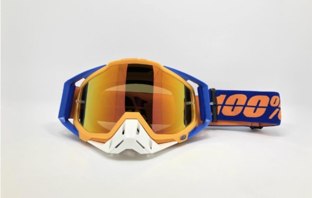 очки кроссовые BOLLFO сине/оранжево/белые