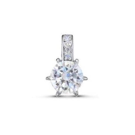 Подвеска из серебра с фианитами