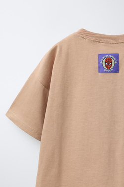 ZARA ФУТБОЛКА С ПРИНТОМ SPIDER-MAN © MARVEL, ЗЕМЛЯНОЙ