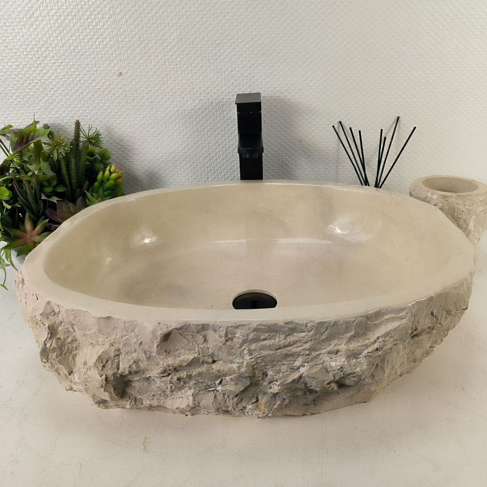 Раковина из мрамора Erozy Cream EM-65090 56*47*15 0877
