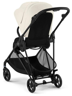 Прогулочная коляска Cybex Melio Carbon New Canvas White с дождевиком