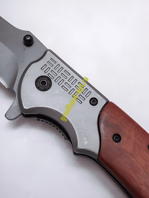 Тактический складной нож Browning со стеклоотбоем и стропорезом Коричневый