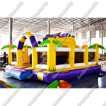 Коммерческий батут "Белый клык" с немеханизированной головой, размер 6*5*4 м