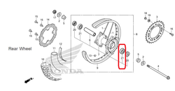 96140-63030-10.  BEARING, RADIAL BALL, 6303U
