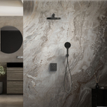 Душевой комплект Vincea Inspire VSFW-3I21T2MB встраиваемый, термостатический, 2 режима, черный