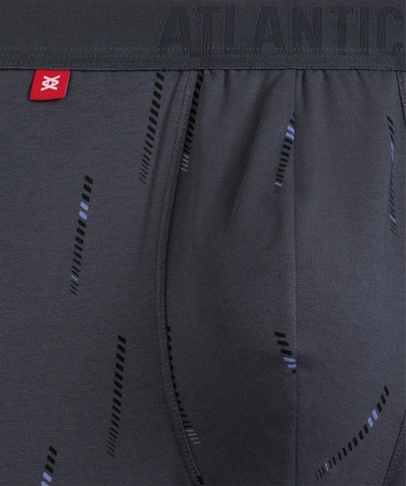 Трусы мужские боксеры (3шт) Atlantic 3MH-210, черный + светло-голубой + графитовый