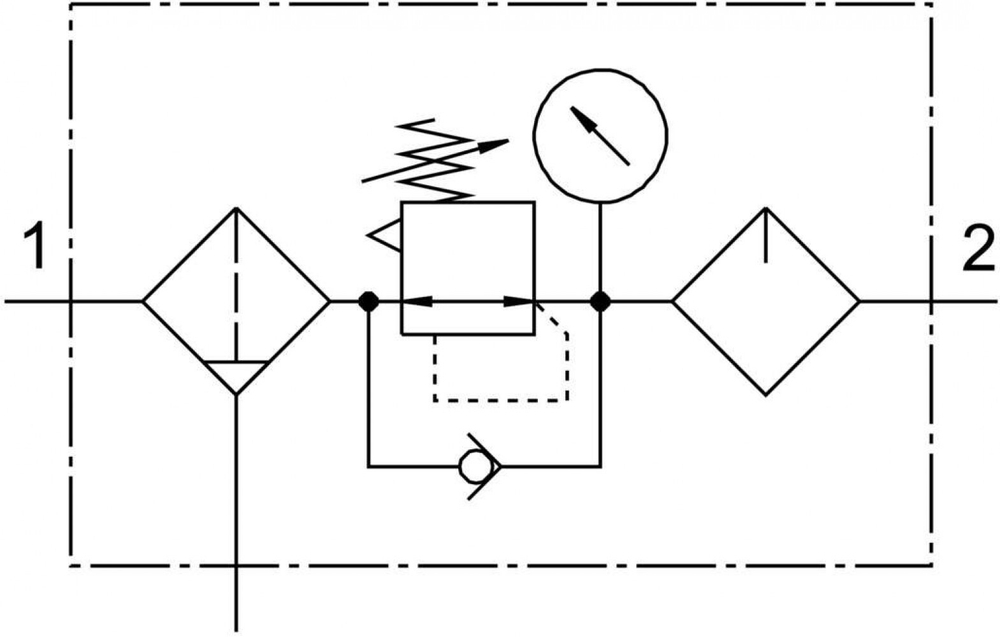Блок подготовки воздуха, комбинация Festo MSB6-1/2-FRC7:J3M1