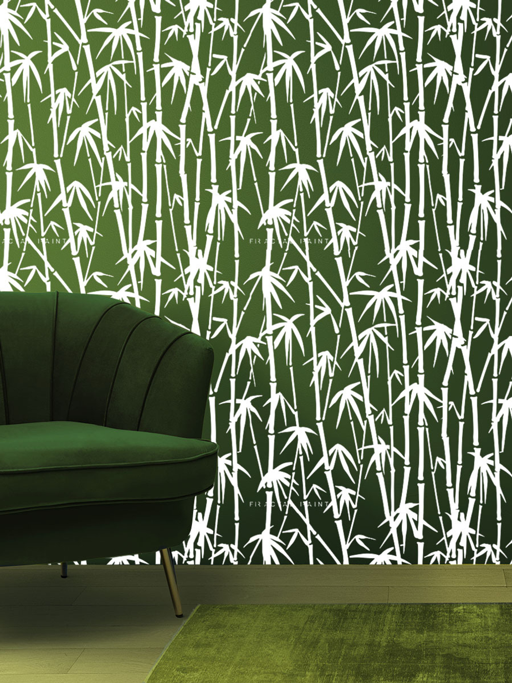 Трафарет для стен из пластика многоразовый 046