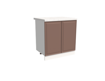 Кухня Модуль ШН 800 Графит / Пудрово-розовый