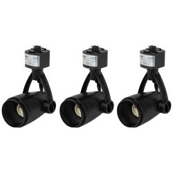 Трековые светильники однофазные ЭРА TR12-GU10-SET-4 BK под лампу GU10 черный набор 4 шт | Однофазные светильники под лампу