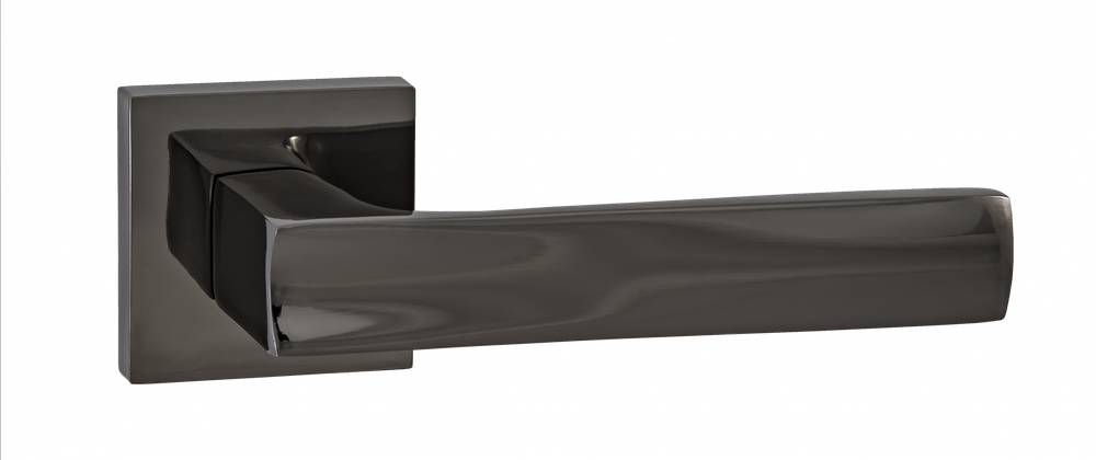 Ручка квадрат Пуэрто 527-03 BN, цвет никель черный алюминий (гарантия - 8 лет)