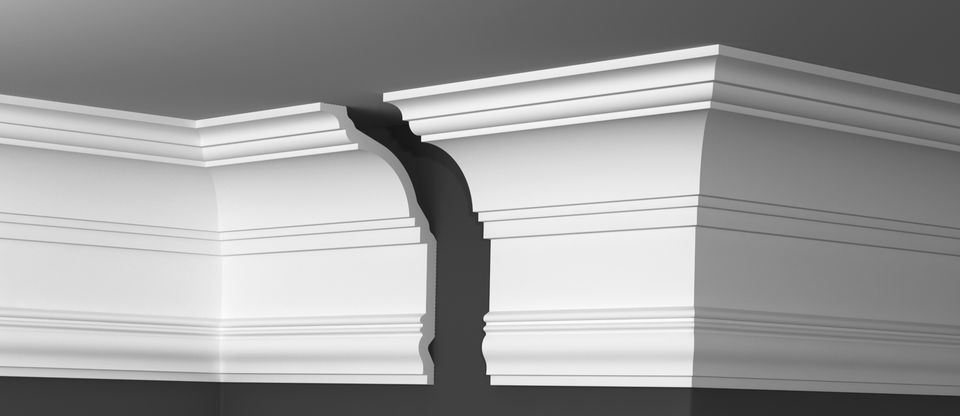 Плинтус потолочный Де-Багет Декор ДП 51/250