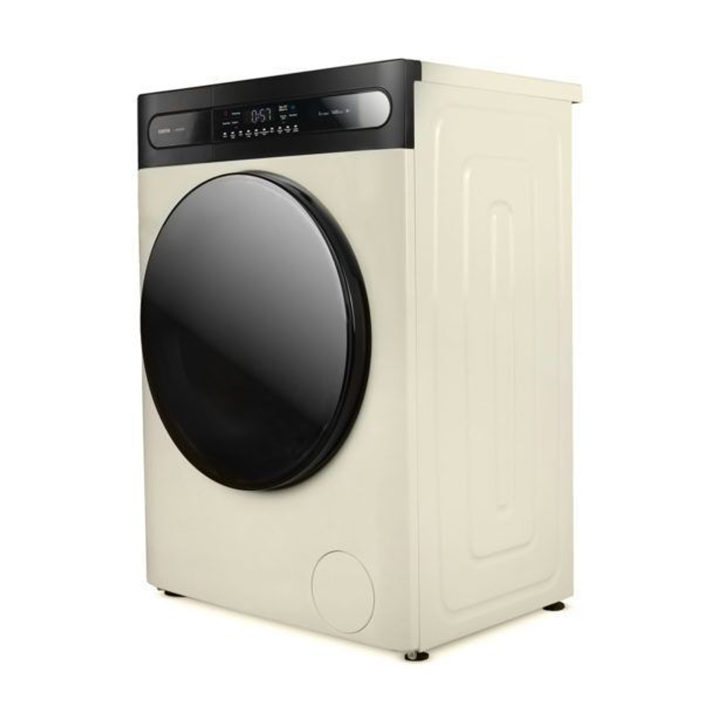 Стиральная машина Centek Inverter CT-1957 (бежевая), режим Smart, загрузка белья 8 кг, сенсорное управление, 1400 об/мин, 11 программ, А+++, догрузка белья