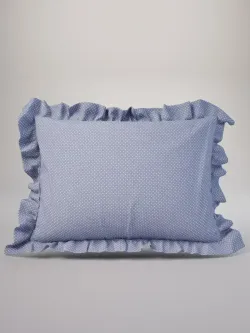 Декоративная наволочка с рюшами, оборками "Нежность" 50х70см, 1 шт, без молнии