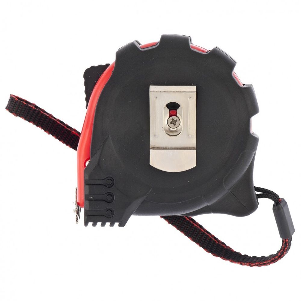 31005 Рулетка Status magnet 3 fixations, 5 м х 25 мм, обрезиненный корпус, зацеп с магнитом Matrix