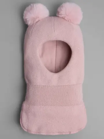 Шапка шлем детская зимняя вязаная